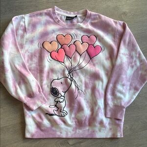 Peanuts Pink Snoopy Sweatshirt